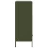Highboard Olive Green 68 X 39 X 101.5 Cm Steel