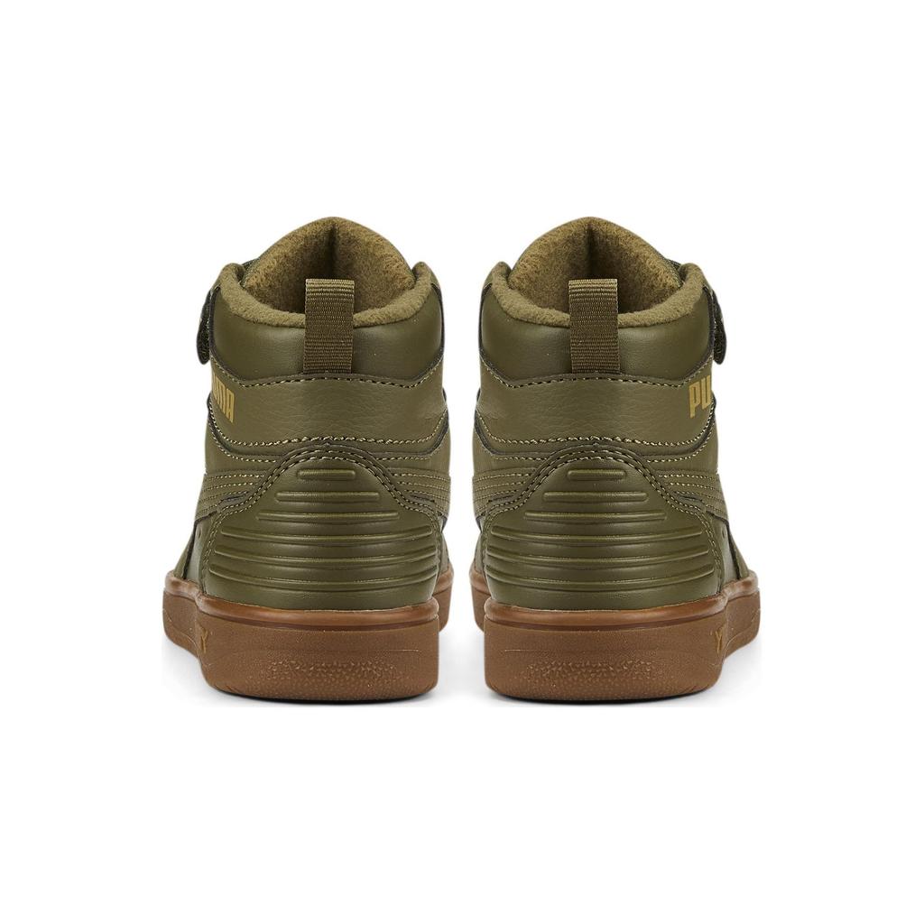 Puma Rebound Rugged V Comfortable Mid-Top Kids Sneakers Kids Sneakers Green 388244-02