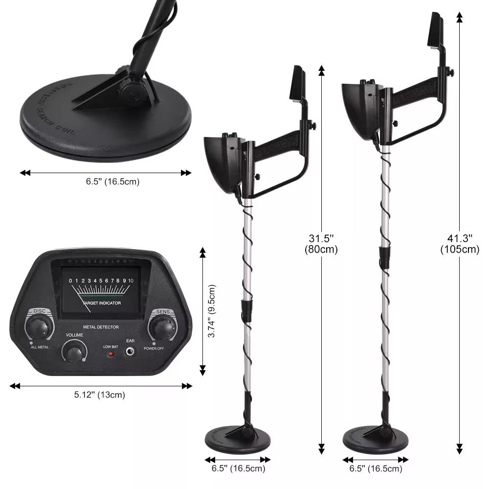 Metal Detector High Accuracy Professional Under Ground Detectors With Waterproof Search Coil For Treasures Detect Hunters