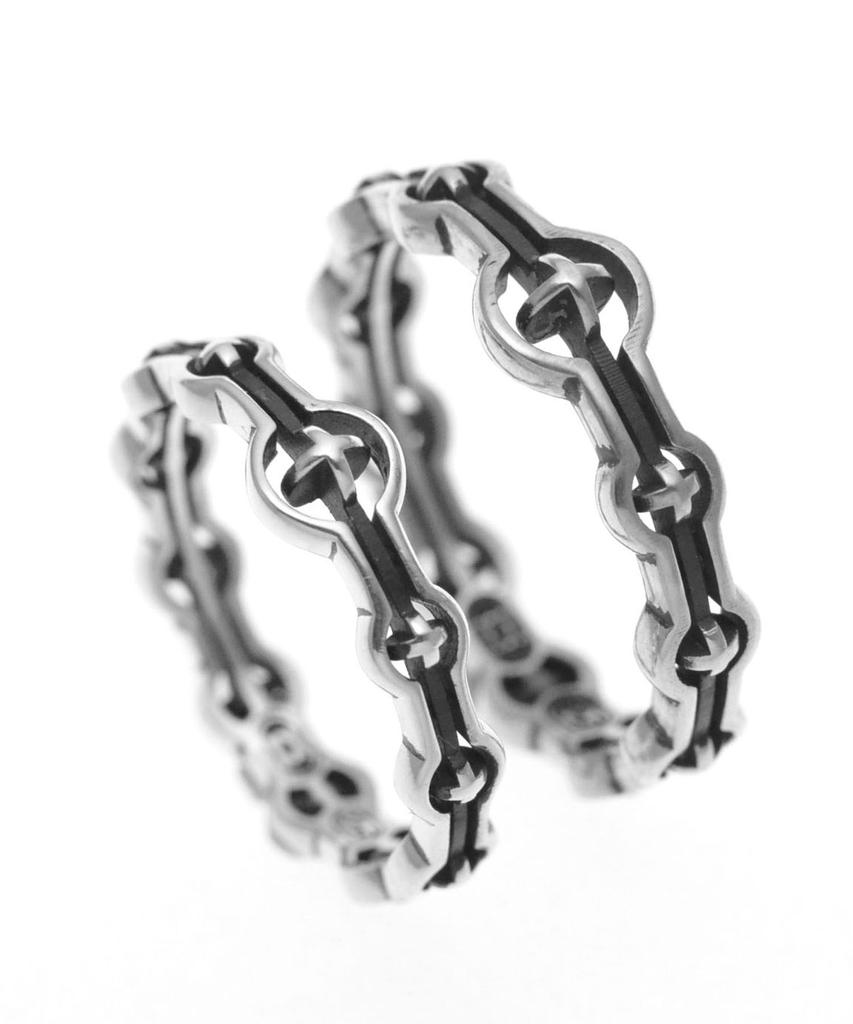 Vivus Trinitas Antique Silver Ring