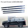 4Pcs Chrome/Black Window Rubber Trim For Toyota Land Cruiser LC200 Series For Lexus LX570 2008-2021 Weatherstrip 7572060070