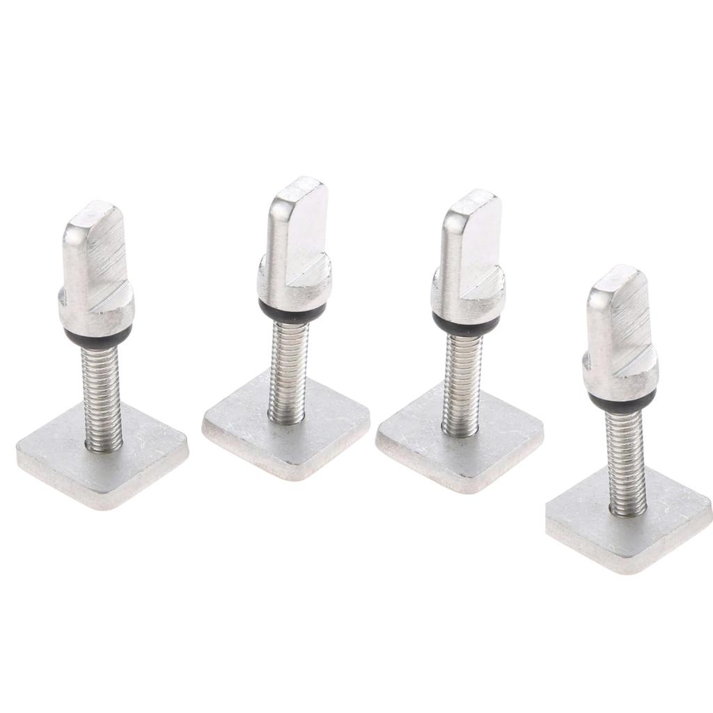 4 Pieces Stainless Steel Fin Screw Fin Screw Plate Set
