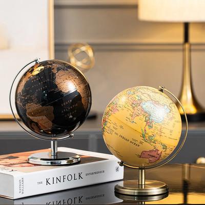 Retro Globe Ornamenty Kreativní Globe Modeling Vintage Domácí kancelář Dekorace kabinetu na víno Knihovna Ornament Světlý Luxusní displej
