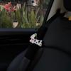 Running Puppy Car Seatbelt Shoulder Pad Cute Car Decoration Shoulder Pad Car Interior Couple Decoration