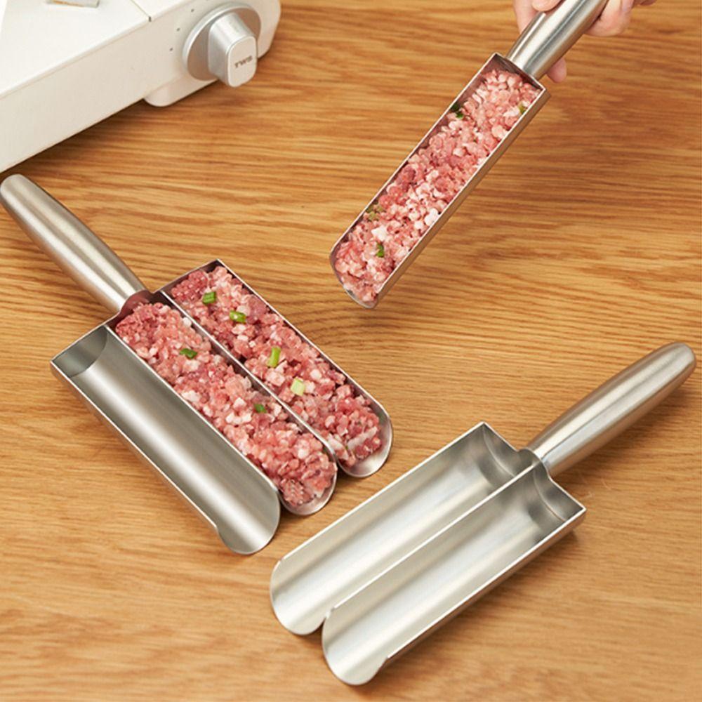 Ruční nerezový tvořič masových kuliček Snadno uvolnitelný nástroj na masové kuličky Domácí kuchyně