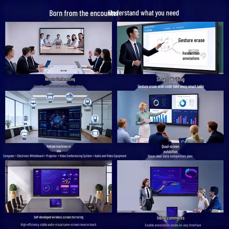 YUCAI 100-inch 4K Android Interactive Whiteboard (CN version)