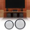 Speaker Cover with Cell Pattern Center, Black Circular Front Guard for Sound Cabinet Repair and Box Project Use