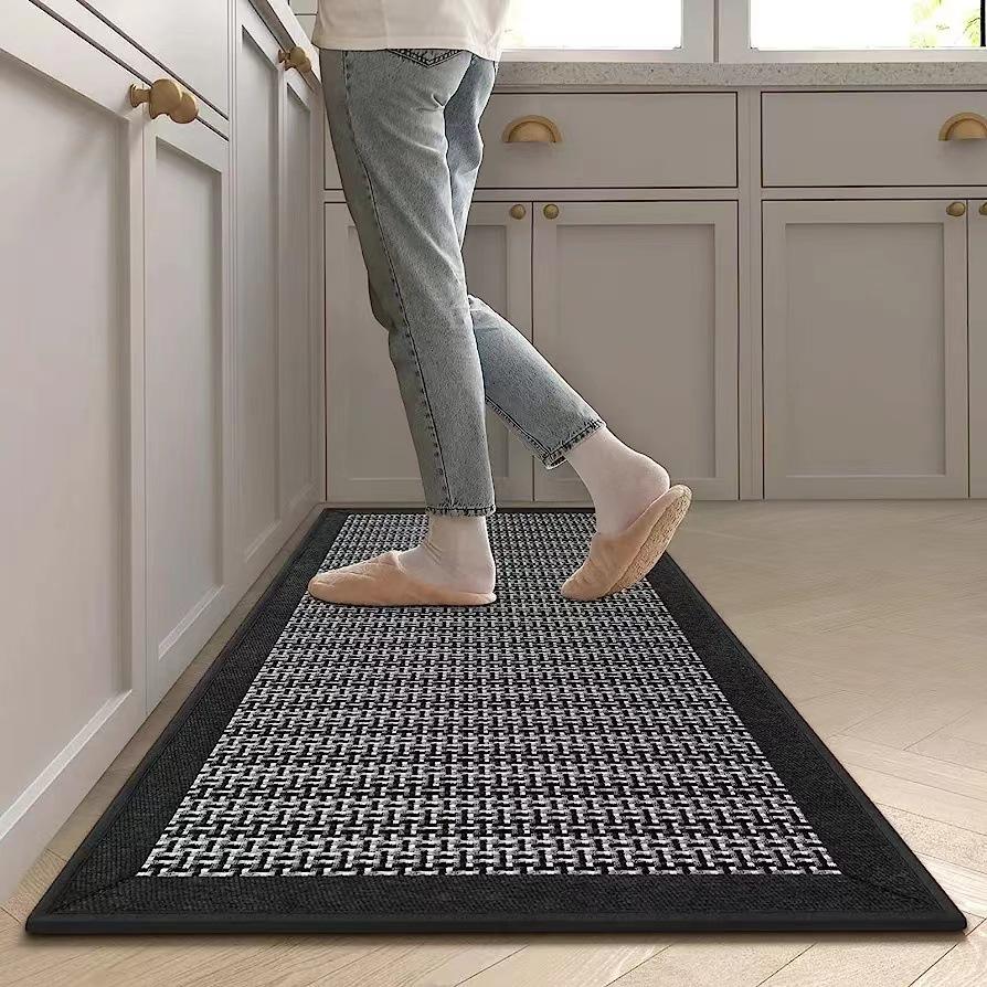 Kitchen floor mat, non-slip, oil-proof, washable, wipeable, household long mat, stain-resistant, absorbent, waterproof 50x80cm