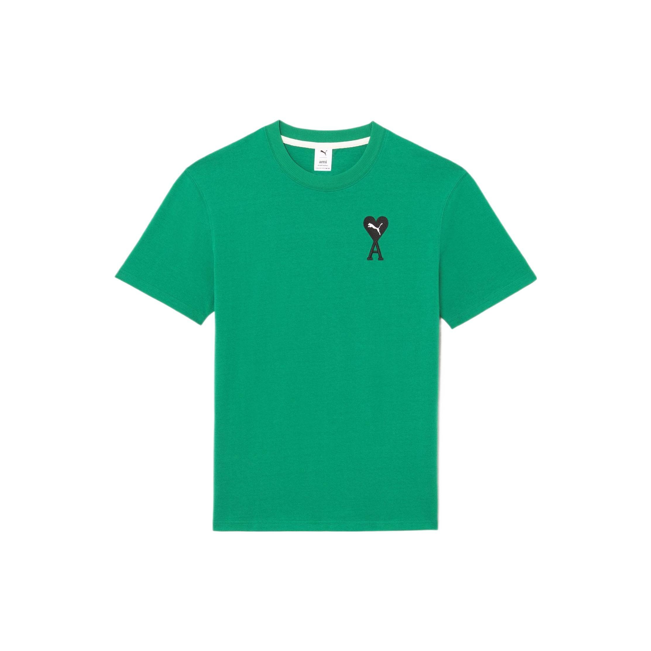PUMA x AMI Graphic T-Shirt Green Men s 534070-96 XS