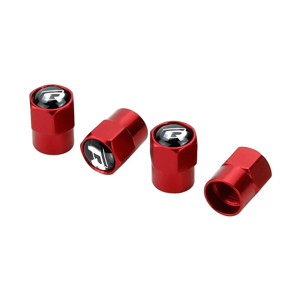 2026 Hot For VW VOLKSWAGEN 4PCS Alloy Car Tire Valve Caps Wheel Stem Covers for Volkswagen R Line GTI Polo Golf 5 6 7 Passat B5