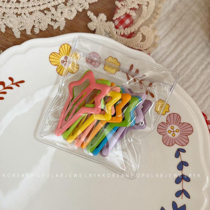 Set of 10 Cute Macaron-Colored Bobby Pins - Versatile Hair Accessories for Girls