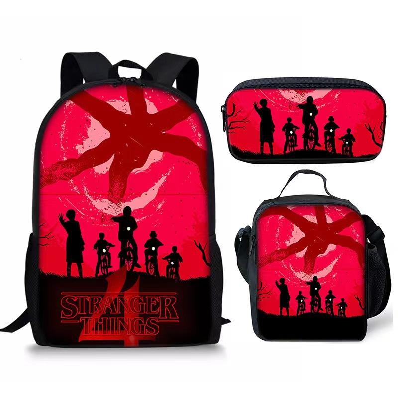 Stranger Things Student backpack three piece set CLE