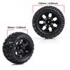 4Pcs Y shaped Tyre Pattern Rubber Tires With Hubs for 110 Scale RC Truck Car (7 Holes)