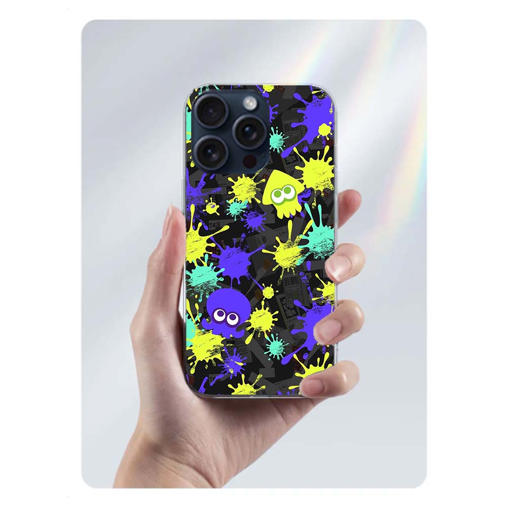 

Game S-Splatoons Clear Phone Case For Iphone 17 Air 16 Pro Max 15 Pro 14 Plus 17E 16E 11 13 12 Mini Cover Cases Fundas Cell TPU iPhone 17 Pro