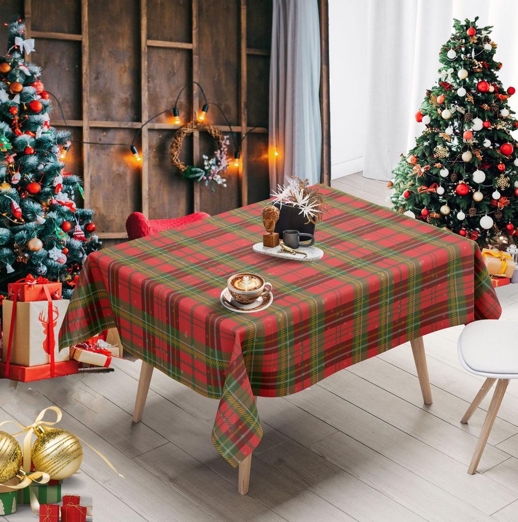 Neujahrstischdecke Rot Weihnachten Tisch Tischdecke Leichter Luxus High-End Rechteckige Kaffeetischdecke Neujahrs Dekorative Tischdecke