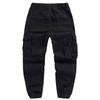 Men's Solid Color Safari Style Casual Pants Fashion Multi-Pockets Zipper Fly Full Length Trouses Men Breathable Jogging Pants