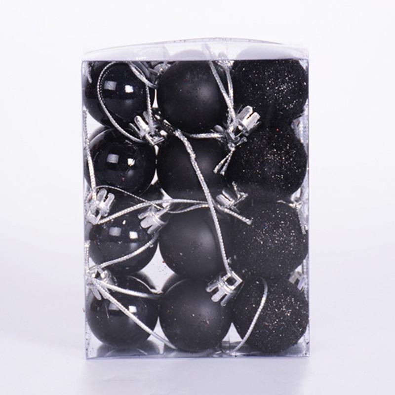 NEW 24pcs Christmas Balls 3cm Colored Ball Pendants DIY Christmas Tree Party Hanging Ornaments Set New Year Home Xmas Decoration