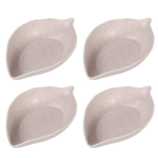 

4 шт. Мини-миски для макания, легкие маленькие блюда для макания, кухонные инструменты для дома бежевый