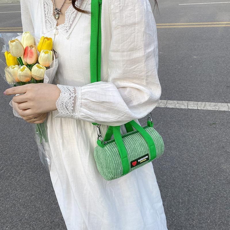 Women's Bag New Corduroy Handbag Sweet Fashion Shoulder Messenger Bag