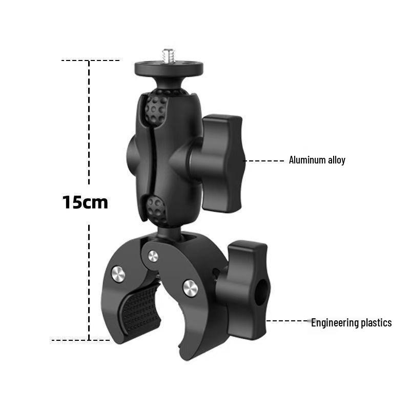 Large Diameter Mount Bicycle/Motorcycle Clip for DJI Osmo Action 3 Camera