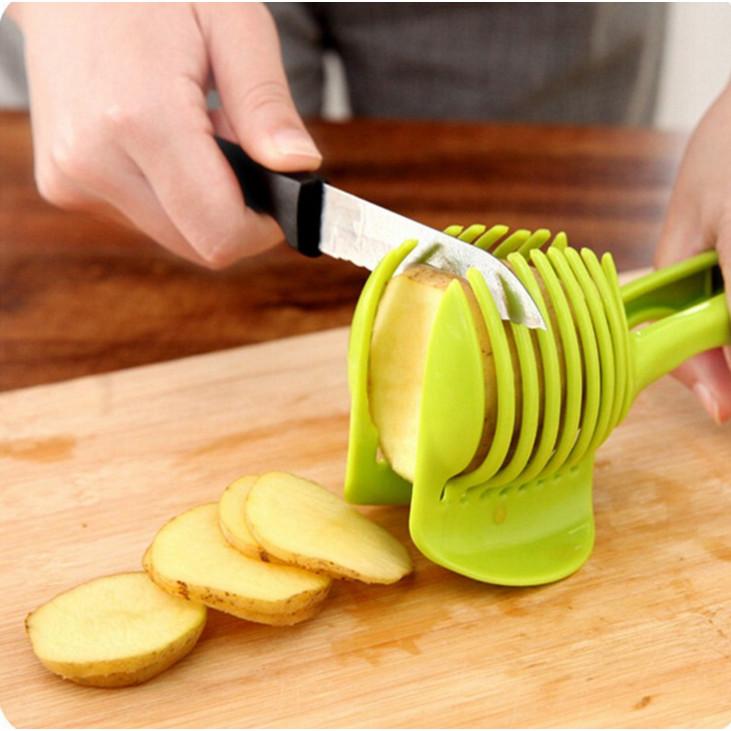 Portable Lemon Tomato Slicer Kitchen Fruit Cutter Red City Slicer