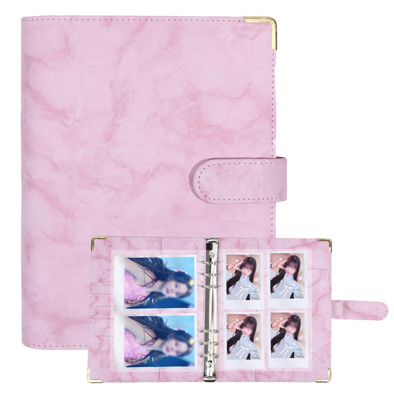 A5 Refillable 6 Ring Faux Leather Budget Binder,Notebook Binder Cover for A5 Filler Paper,Loose Leaf Personal Planner Binder