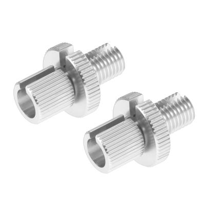 A ABSOPRO Leva Freno Moto Vite Regolatore Balletto M10 Vite Regolazione Freno Moto Tono Argento 2pz