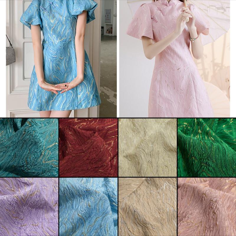 Jacquard Fabric Oil Painting Brocade Weaving Clothing Designer Apparel Sewing Fabric Wholesale Cloth Diy Sewing Material