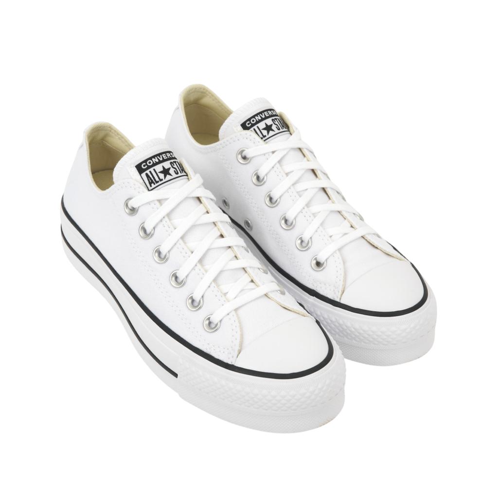 Converse Chuck Taylor All Star Lift Ox Bianco Nero Sneakers Donna 560251C