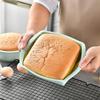 1/4 Stück Silikon Quadratische Kuchenform Antihaft Brownie Topf mit Rutschfestem Griff Ofen- und Heißluftfritteusengeeignet Perfekt zum Backen von Kuchen