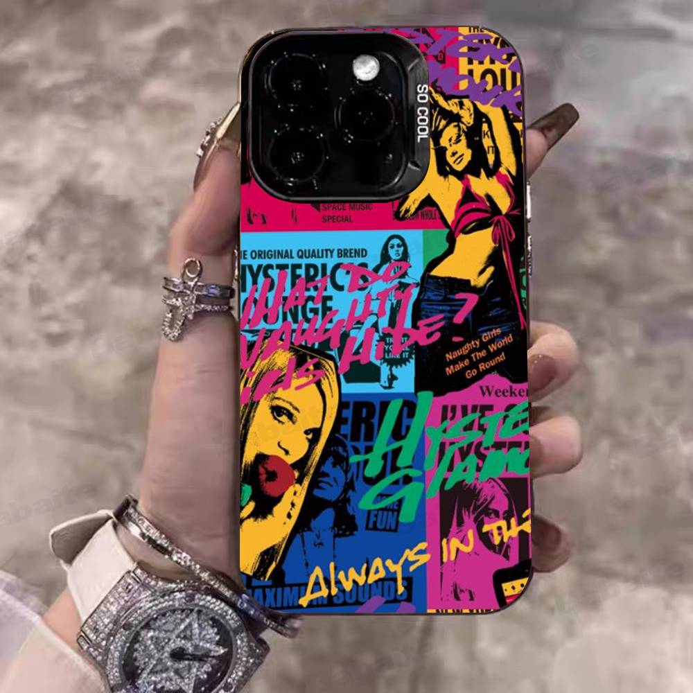 H-Hysteric G-Glamour Girl For IPhone 17 16 15 14 13 12 11 Pro Max Plus Matte Color Back Phone Cover