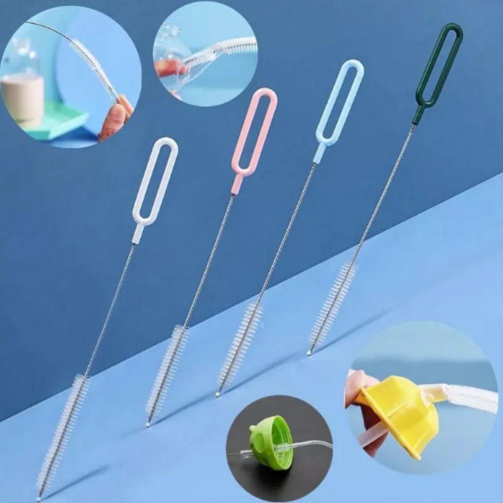 Household Bottle Cleaning Brush Nylon Hair Glass Test Tube Brush  For Washing Glass Metal