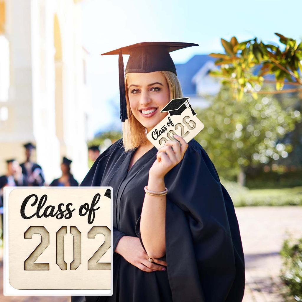 Graduation Wooden Photo Frame Magnetic Decorative Stand, Creative Personalized Graduation Gift, Fridge Magnet Decoration