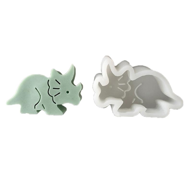 Dinosaur Candle Molds, Animal Theme Resin Molds for DIY Candle Soap Gypsum Ornaments Cake Fondant Decorations Baking