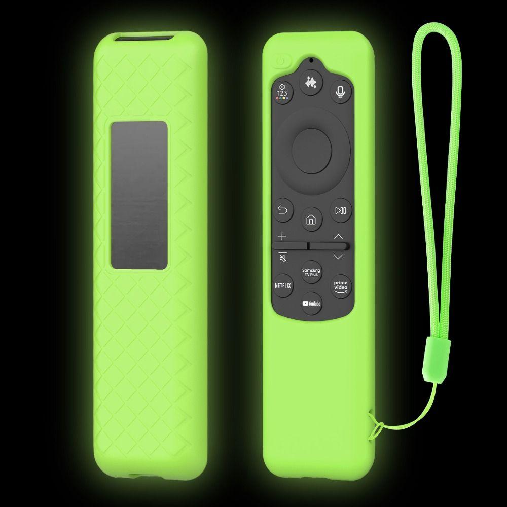 Silicone TV Remote Controller Cover with Lanyard Shockproof Protective Case Protector for Samsung BN59-01432A/BN59-01480L