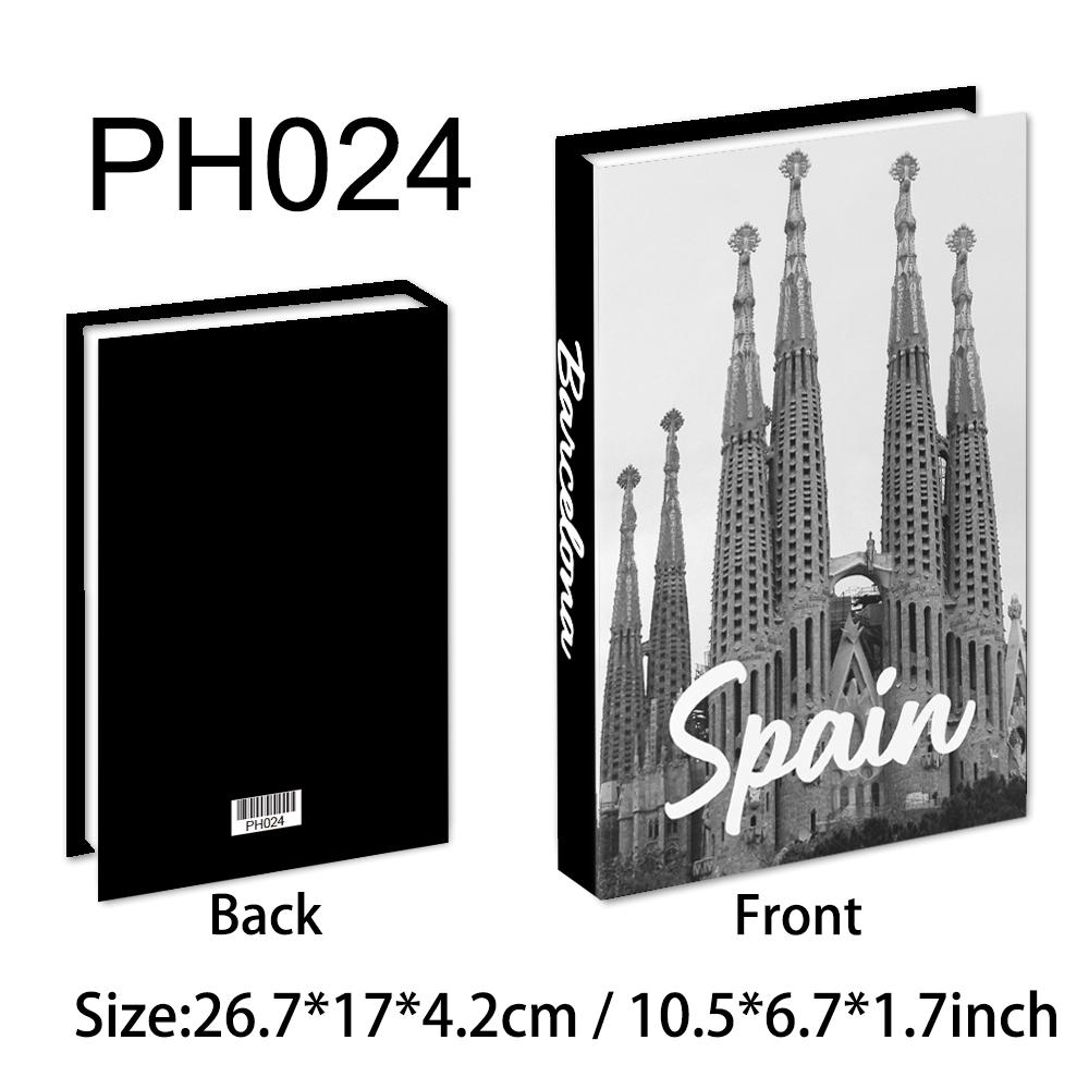 New York Paris London Series Luxury Fake Book Decoration Remote Control Storage Box Fashion Coffee Table Decoration Accessories