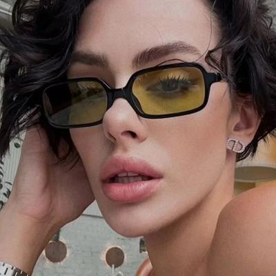 Rectangle Sunglasses Women Vintage  Designer Sun Glasses Small Frames Shades Retro Ladies Cateye Sunglass UV400
