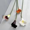 Artificial Common Calla Lily Realistic Fake Flower Stem Home Office Wedding Party Indoor Outdoor Faux Bloom Centerpiece Decoration