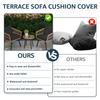 4Pcs Waterproof Sofa Seat Cushion Cover Elastic Solid Angle Sofa Seat Cover Pets Kids Patio Outdoor Cushion Slipcover Seat Case