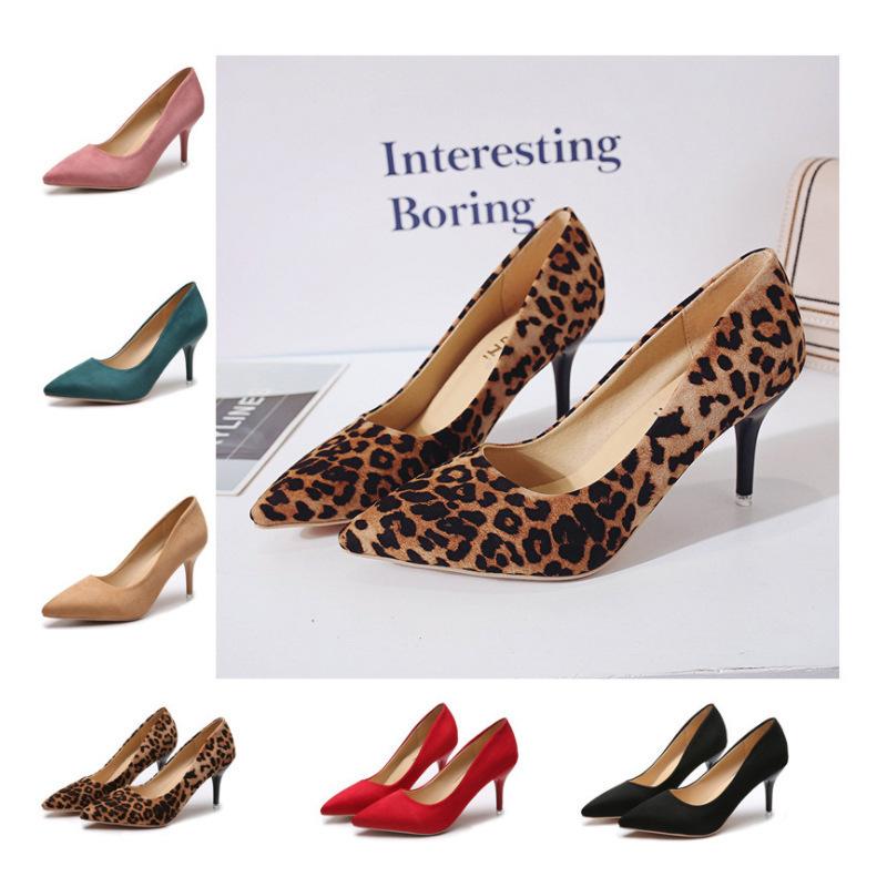 Shoelife New Large Size Stiletto Pumps Women's Suede High Heels