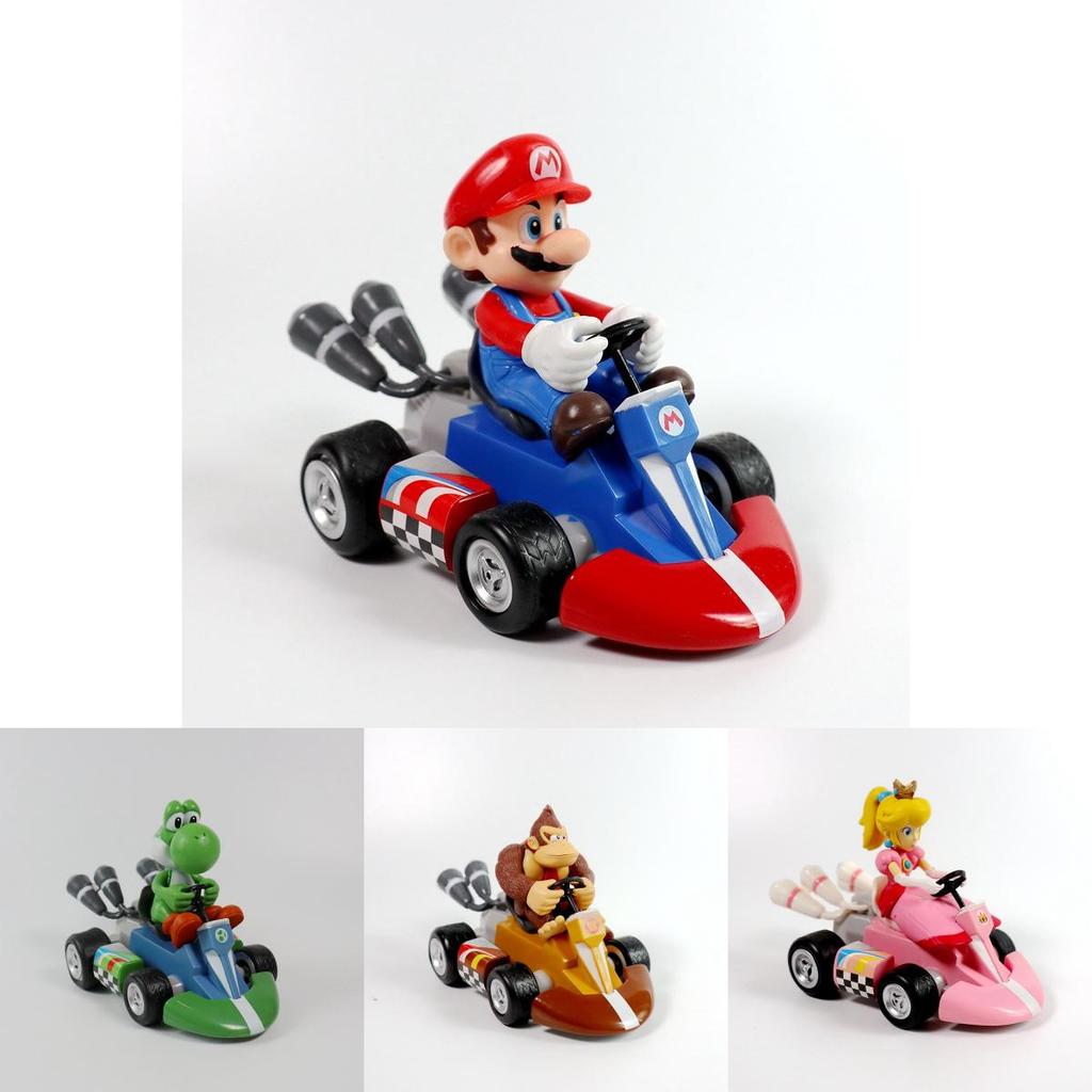 Super Mario Action Figures Collection Princess Peach Pull Back Toy With Fine Craftsmanship
