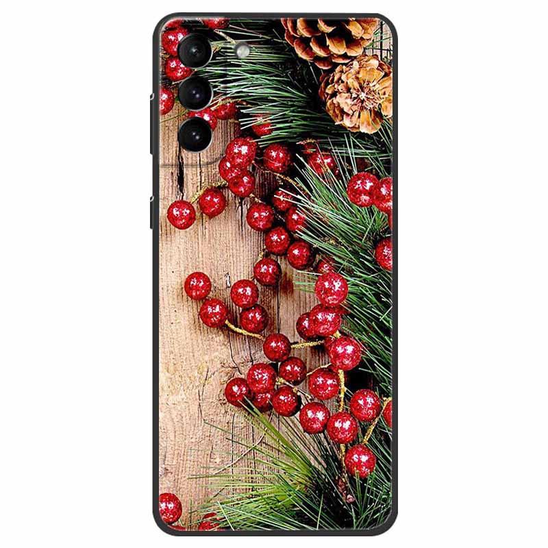 Christmas Case For Samsung S21 Plus Case S21 FE Silicone Soft TPU Cover for Samsung Galaxy S21 / S21 Ultra FE + 5G Case New Year