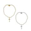 Pearl Saturn Classic Pendant Necklace Geometric Copper Design Fashionable Women
