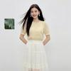 Qiusui Yiren Classic French Puff Sleeve Blouse