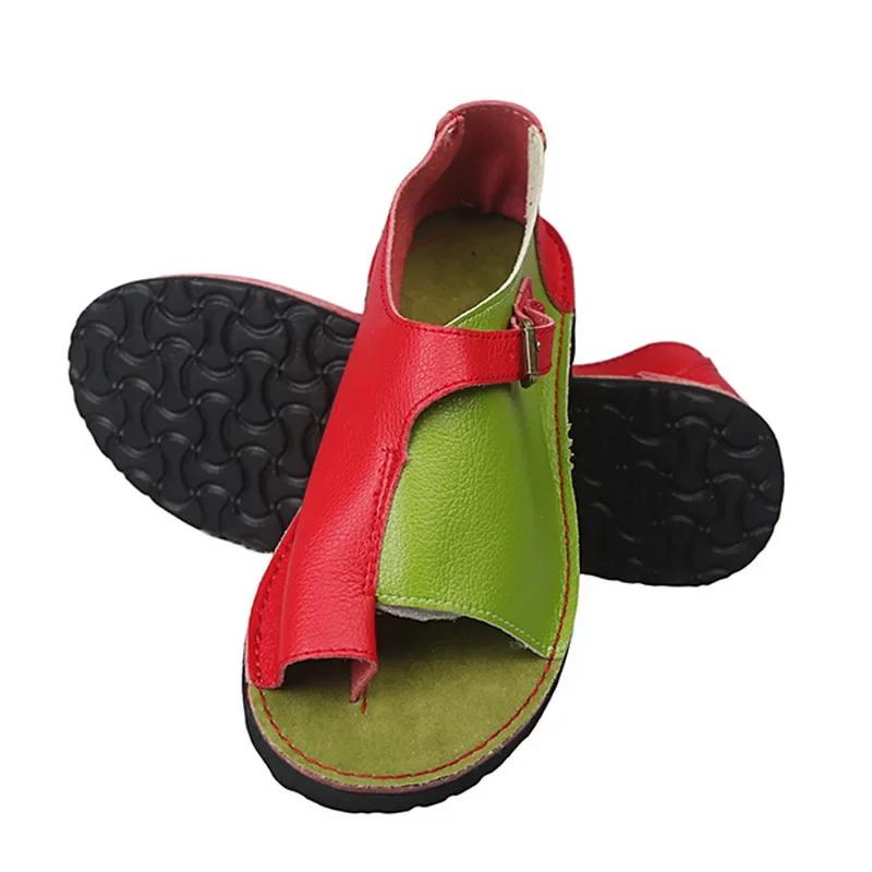 Sandálias Rasteirinhas de Fivela com Bico Aberto para Mulheres Sapatos Casuais Verão Casual Salto Coberto Sapato de Praia Sandálias Rasteiras Tamanho Grande 43