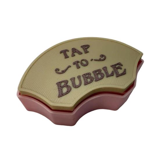 Tap to Bubble Clicker Fidget Toy Anxiety Stress Relief 3D Printed Clicker Portable Tactile Stimulation Decompression Click Button Toy