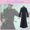 Movie The Matrix Cos Suit Neo Windbreaker Halloween Costume
