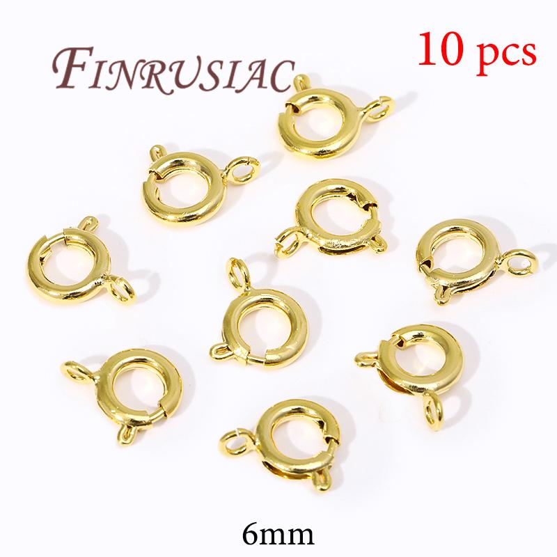 18K Gold Plated Lobster Clasps For Bracelets,Spring Clasps For Jewelry,DIY Jewelry Making Supplies,Connectors Clasp Accessories