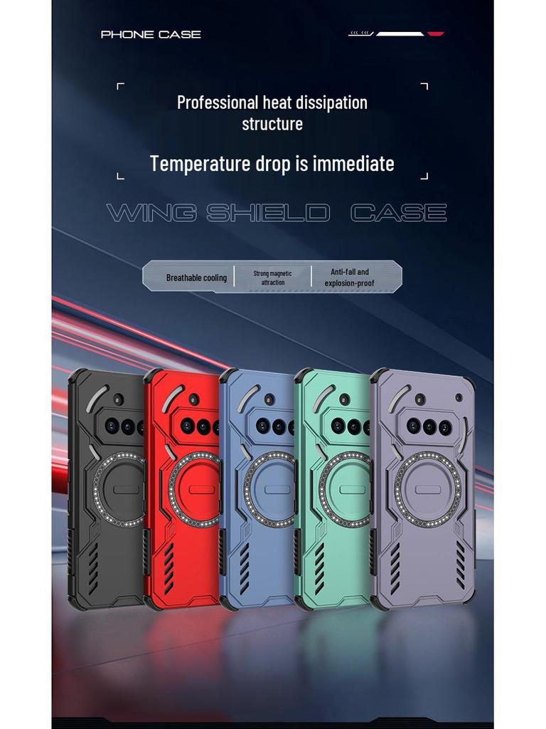 Applicable Nothingphone 3A-Pro Butterfly Armor Case with Magnetic Four-Corner Anti-Fall Protection, Silicone, and Hard Magnetic 2-Pro Design.