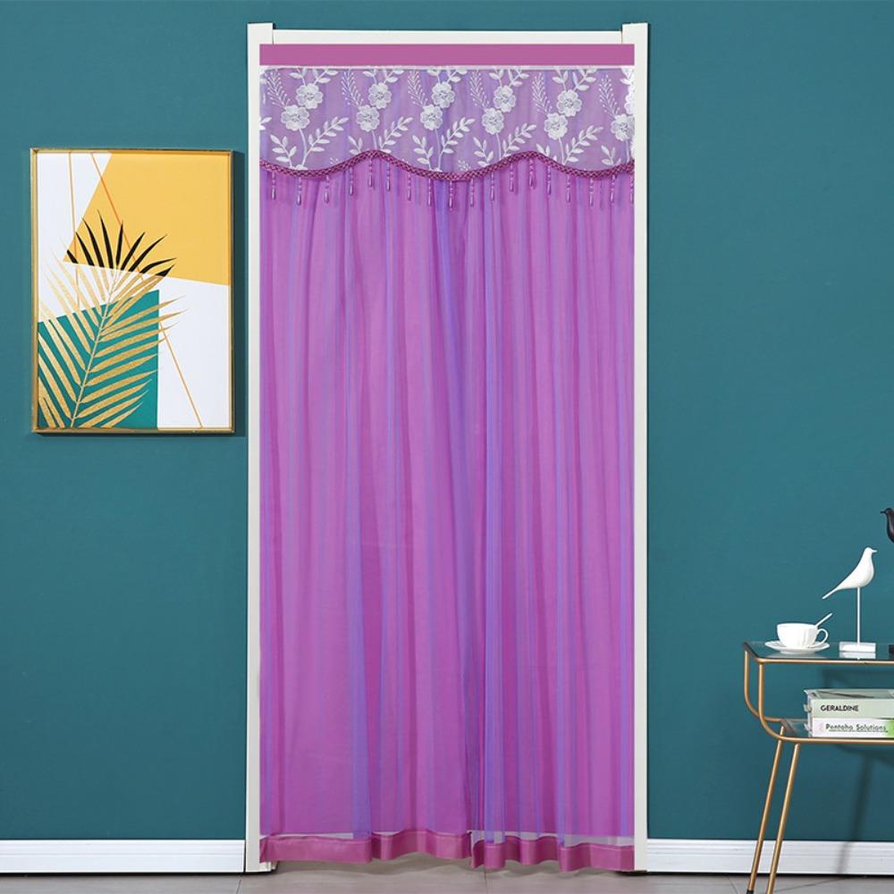 with Strap Bedroom Partition Sheer Curtain Double Layer Entrance Curtain  Summer
